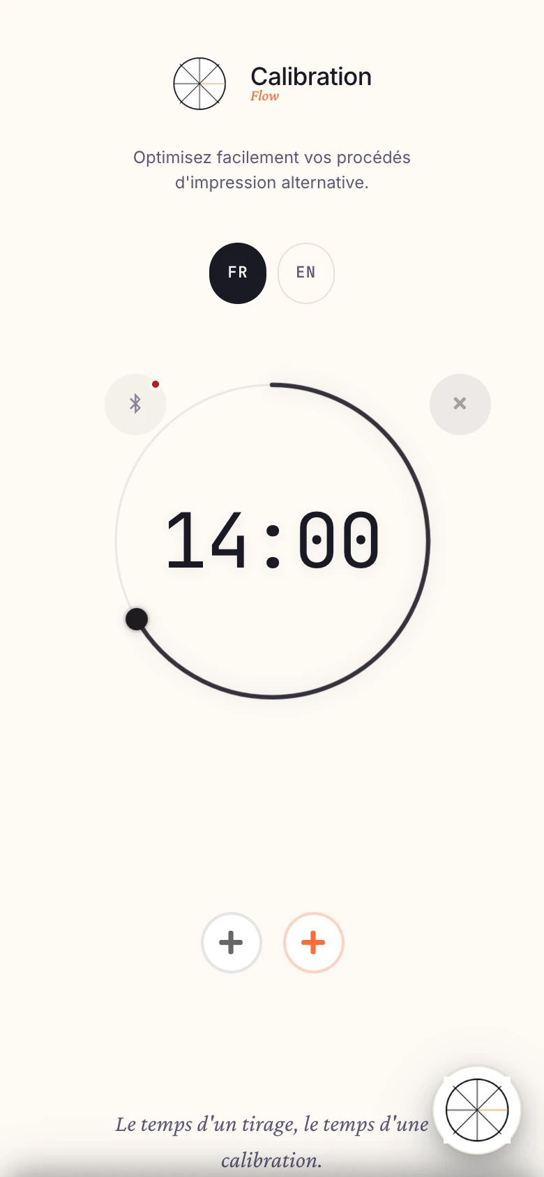 Calibration Flow sur iPhone